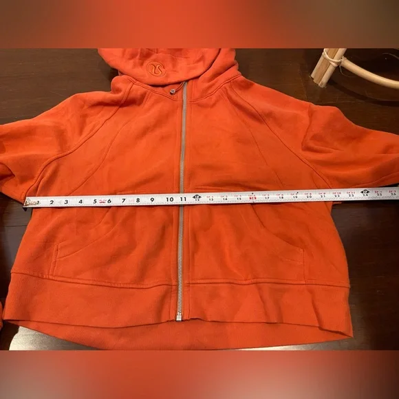 lululemon scuba oversize full zip Women's Orange Hoodie canyon orange M/L - Picture 8 of 10